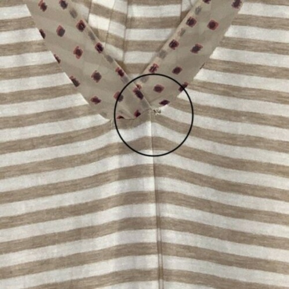 ANTHROPOLOGIE Sleeveless Daystripe Tee #F06 - Picture 7 of 8